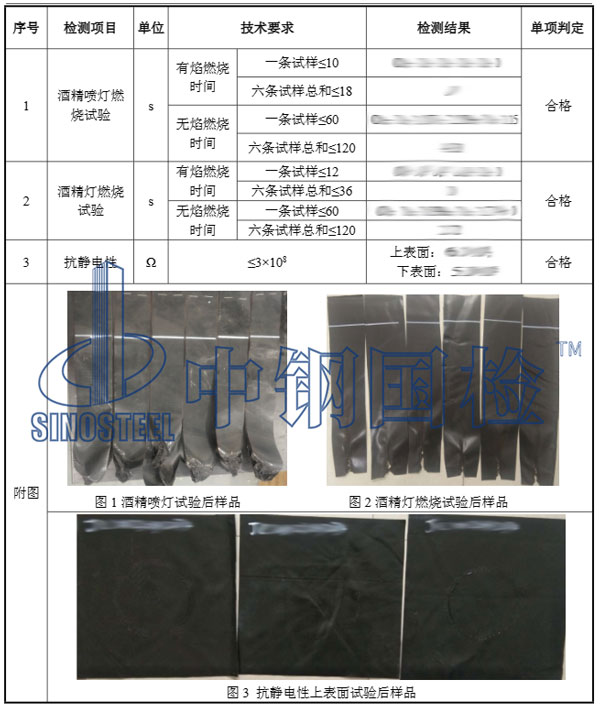 風筒檢測項目結果