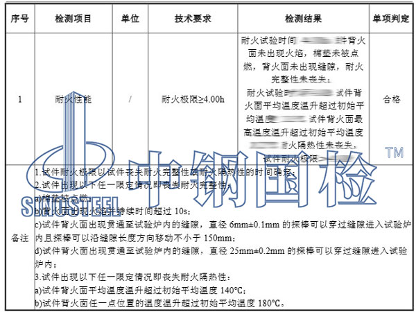 防火墻檢測項目結果
