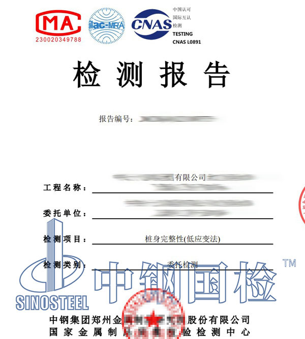 橋梁樁基檢測報告