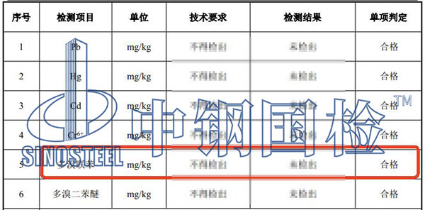 膠粘劑多溴聯苯檢測結果