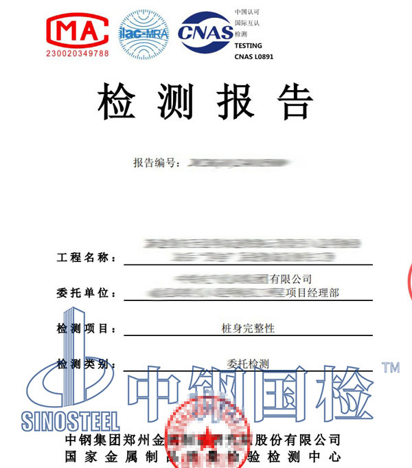 低應變樁基檢測報告