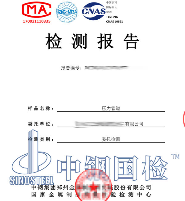 壓力管道檢測報告