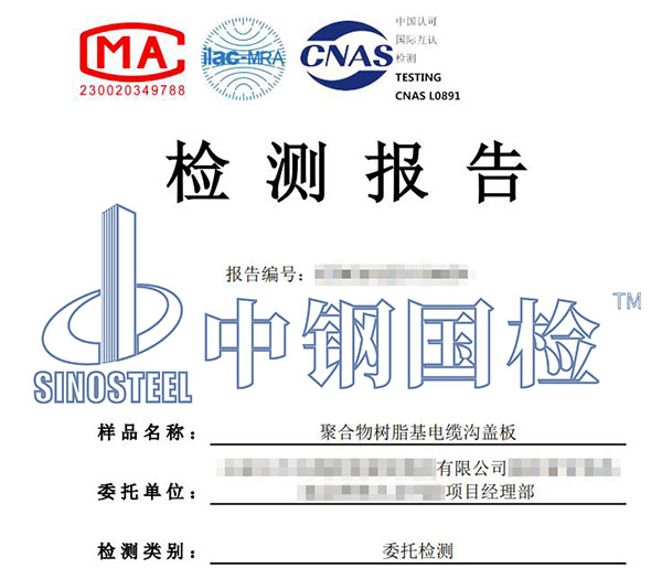 樹脂蓋板承載力檢測報告