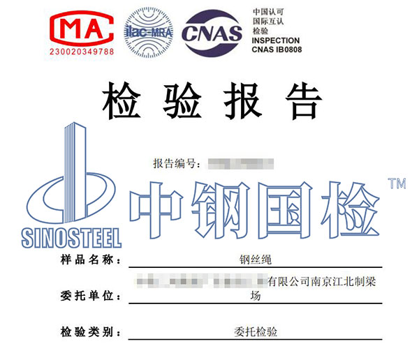 鋼絲繩質量評價報告