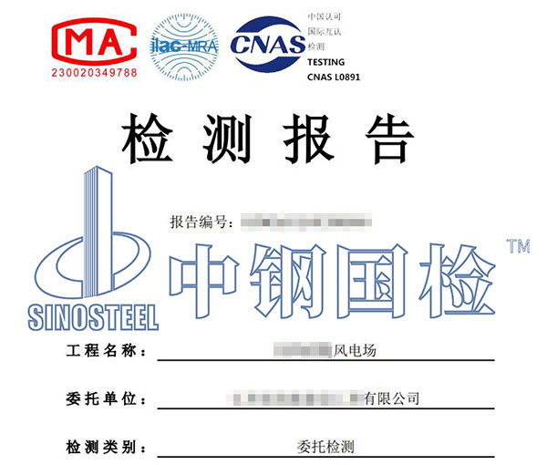 風電項目檢測報告